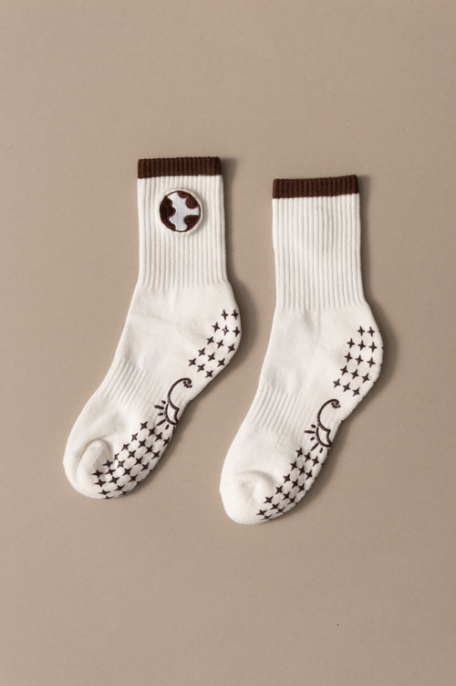 Earth Grip Socks in Off-White