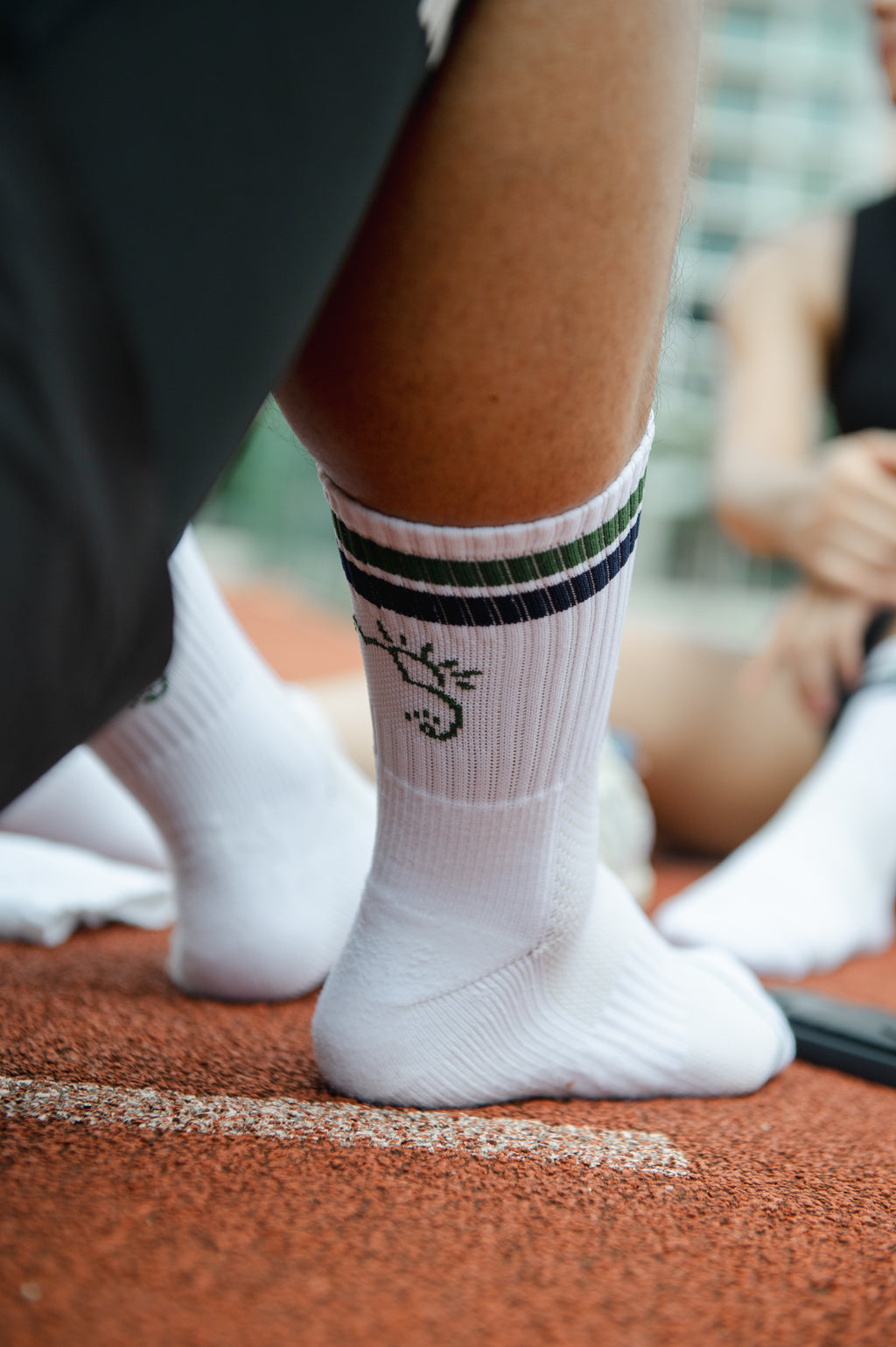 Performance Running Socks in Green [3 Pairs]