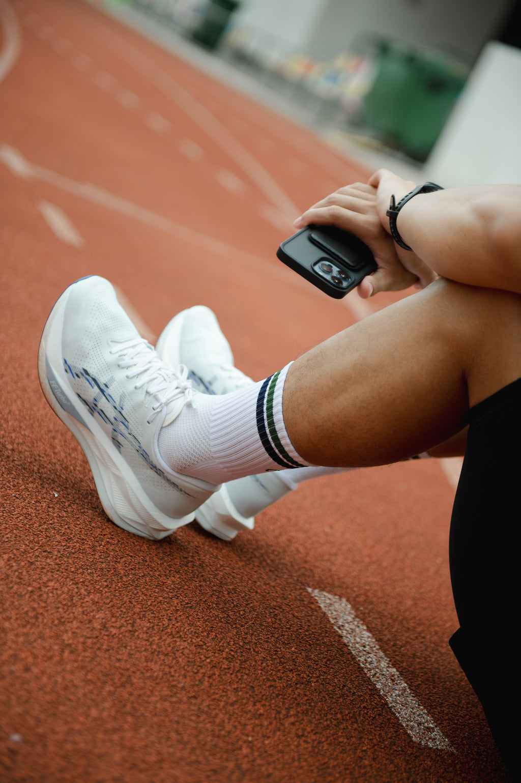 Performance Running Socks in Green [2 Pairs]